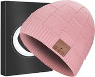 FULLLIGHT TECH Bluetooth Beanie, Upgraded Hat Headphones Headset Winter Knit Music Running Cap with Speakers & Mic,Secret Santa Gifts for Women Mom Her,Teen Girls Stocking Fillers Women