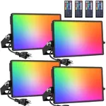 Onforu 4 Pack RGB LED Flood Light 1