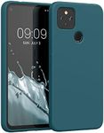 kwmobile Case Compatible with Google Pixel 4a 5G Case - Slim Protective TPU Silicone Phone Cover - Teal Matte