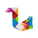 Cubelelo Magic Snake Rainbow Puzzle Cube (24 Wedges) | Twist and Turn Shape Creation Fun Game for Kids Boys Girls and Adults | Multicolor Brain Teaser Stress Buster Toy | for Ages 3 Years and Above