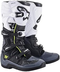 Alpinestars Men's Tech 5 Boots Black/Dark Grey/White Sz 10, Multi