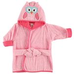 Luvable Friends Animal Face Hooded Bathrobe, Owl