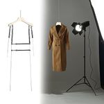 Metal Frame Full Body Mannequin Adjustable Dress Holder Rack - Perfect for Photography/ Collection - Display Hangers with Shoulder Grooves - Simple Dress Form for Alluring Display!