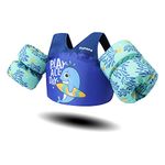 OldPapa Kids Swim Vest,Improved Toddlers Swim Arm Band for Learn-to-Swim Pool Floaties Water Wings with Adjustable Straps & Secure Buckles Baby Swim Floats Fits Boys & Girls 15-30 kgs/3-9 Years