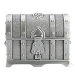 Treasure Chest With Lock Antique Small Pirate Treasure Chest Wedding Jewelry Gift Box 2.5 * 1.6 * 1.8inch