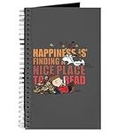 CafePress Peanuts Fall Reading Journal Spiral Bound Journal Notebook, Personal Diary, Planner