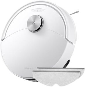 roborock Q10 S5-Set Saugroboter mit Wischfunktion, 10.000 Pa HyperForce Saugkraft, Dual Anti-Tangle System, Auto Lifting Mopping, Ideal für Tierhaare&Teppiche&Hartböden (Weiß)
