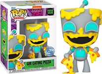 Funko PoP! Invader Zim - Gir Eating Pizza Vinyl Figure, 10 cm Height