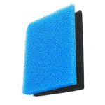 PREMIER PLANTS Biochemical Filter Blue Sponge And Black Sponge For Aquarium Filter Pads Biological Filtration Sponge For Fish Tank Filter Foam (50X30X2Cm) (1 Blue + 1 Black)