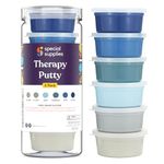 Special Supplies Therapy Putty for Kids and Adults - Resistive Hand Exercise Stress Relief Therapy Putty Kit, Set of 6 Strengths, 3 Ounces of Each Putty - Ocean Colors