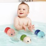 Baby Bath Toys-Wind up Turtle Bathtub Toys,Toy for Babies 6-12 Months , Mold Free Bath Toys Baby Shower Bathtime Fun Pool Toys for Toddlers,Gift for 1 2 3 4 Year Old Boys Girls