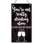 CARISPIBET You're not Really Alone | Home Decorative Sign Cheeky and Humorous House Accessory 12" x 6"