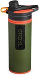 GRAYL Geopress 24 oz. Water Purifier Bottle Ideal for Global Travel, Backpacking, Camping, Hiking & Survival Oasis Green