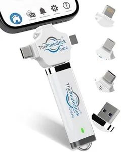 ThePhotoStick® Omni 64GB - Secure Photo & Video Backup and Transfer Device | USB & Multiport Connection | Integrated Software | Portable Memory | External Storage | File Save & Transfer