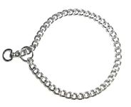 RvPaws Metal Heavy Duty Diamond Cut Chrome Plated Dog Choke Chain Training Collar With Swivel(Medium, 24 Inch)