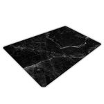 Pagnanno. Chopping Board-Catering Cutting Set-Kitchen Board-Glass Worktop Savers-Sink Chopping Board-Large-Worktop Protectors Heat Resistant-Marble Effect Grey (Design 8, 40 x 30 cm (Pack of 1))