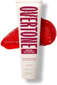 Overtone Daily Color Depositing Conditioner for Hair, Ruby Red:Temporary Pigment with Shea, Coconut & Avocado Oils, Hydrating, Vegan & Cruelty-Free, All Hair Types, 4.5oz.