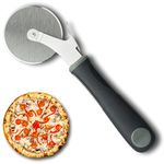 Sabatier Professional Pizza Cutter Wheel - Razor Sharp Multi Purpose Slicer Premium Grade Stainless Steel Angled Blade. Sabatier Ergonomic Style Soft Grip Handle for Use in Kitchens and Restaurants