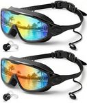 Rantizon Swim Goggles 2 Pack, Adjus