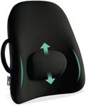 ObusForme Lowback Backrest Support - Lower Back Padded Seat Cushion and Lumbar Support Pillow, Portable Posture Support with Soft and Durable Foam