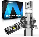 NOVSIGHT H13 Fog Light Bulbs - 62,000LM 6500K Ultra Bright, Perfect 1:1 Mini Size Match, 50,000 Hours Lifespan,IP68 Waterproof, Easy 5-Min Install, 2-Pack