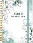 Baby's Daily Log Book - A5 Baby's Tracking for Newborns, 150 Easy to Fill Pages to Track and Monitor Your Newborn Baby's Schedule, Teal Flowers