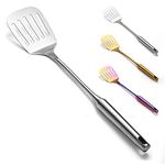 Evanda Stainless Steel Spatulas, Silver Slotted Turner, Kitchen Spatulas for Nonstick Cookware, Metal Spatulas Turner for Cooking Utensils, Dishwasher Safe, Easy to Clean