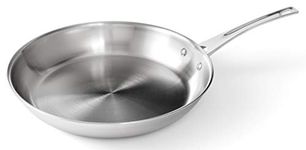 Ozeri Professional Series Stainless Steel Earth Pan, 100% PTFE-Free Restaurant Edition, Made in Portugal