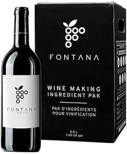 Fontana Wine Making Ingredient Kit - Merlot 6 Gallon DIY Kit | Premium Ingredients | Makes 30 Bottles