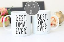 Oma and Opa Mug Set, Best Oma Ever, Oma Mug, Oma Gifts, Best Opa Ever, Opa Mug, Oma Coffee Mug, Opa Coffee Mug, Grandparent Mugs Set, Family