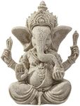 ROSENICE Elephant Statue Sculpture Sandstone Ganesha Buddha Handmade Figurine