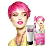 Knight & Wilson Colour-Freedom 150ml Pink Pizazz Semi-Permanent Hair Colour - Ultra-Vibrant Vegan Friendly Colour Mask with Shine Booster Complex - Ammonia Free Colour Lasts Up To 6-10 Washes