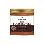 Organic Netra Pure Flaxseed Gel With Vitamin E For Hair & Skin, Strengthens & Nourishes Hair & Skin Health, Safe & Mild For All Skin Type, Reduces Fine Lines & Wrinkles, 200g