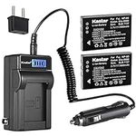 Kastar 2-Pack NP-60 Battery and LCD