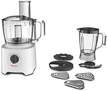 Moulinex FP2461 Easy Force Robot da Cucina Multifunzione All-in-One, 2.4 Litri, 700 W, 6 Accessori per 25 Funzioni, Robot Frullatore e Tritatutto