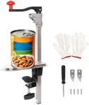 Commercial Can Opener Heavy Duty for Large Cans Up to 13", Manual Industrial Can Opener with Two Blades and Plated Steel Base, Dual Mount System for Restaurant Kitchens