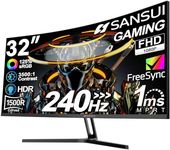 SANSUI 32 Inch Curved 240Hz Gaming 