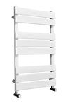 Warmehaus Designer Bathroom Flat Panel Heated Towel Rail Radiator Ladder Rad 800 x 500mm - White