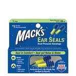 Mack's Ear Seals Ear Plugs with Removable Cord, 3 Count