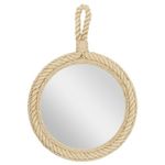 Deco 79 68570 Wood Rope Wall Mirror, 24" x 35"