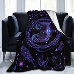 Libra Throw Blanket Flannel Constellations Blanket Warm & Soft 12 Horoscope Astrology Throw Blankets Constellation Theme Home Décor 50"X40"