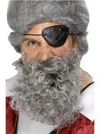 Smiffy's Pirate Beard Nylon Deluxe - Light Grey