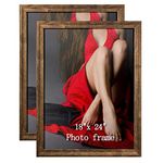 Artsay 18x24 Poster Picture Frames Rustic Photo Frame 18 x 24 Set, Wall Hanging, 2 Pack