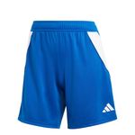 adidas Womens Tiro 24 Shorts, Team Royal Blue/White, Medium