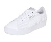 Puma Women's Vikky Platform EP Q2 Sneaker, White White, 4 UK