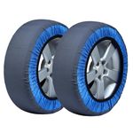 Snow Chains SK70,Snow Socks for Car, SUV, & Pickup-Easier Installation, Quieter and More Comfortable Ride (Pack of 2)