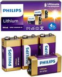 Philips 9V Lithium Battery (4 Pack)