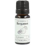 Nikura Bergamot Essential Oil - 10ml | 100% Pure Natural Oils | Perfect for Aromatherapy, Diffusers for Home, Humidifier, Bath | Great for Self Care, Candle Making, Soap | Vegan & UK Made