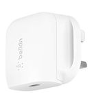 Belkin Boost Charge USB-C Wall Charger Plug 20W (Fast Charger for iPhone 14/14 Plus, 14 Pro, 14 Pro Max, 13, 13 Pro, 13 Pro Max, 13 mini, iPad Air 2020, 8th gen.)