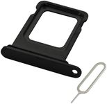 MMOBIEL SIM Card Tray Compatible with iPhone 13 Pro/13 Pro Max – SIM Card Slot Tray Holder – SIM Card Holder Replacement – Incl. SIM Card Removal Tool and Waterproof Rubber Seal Ring - Black